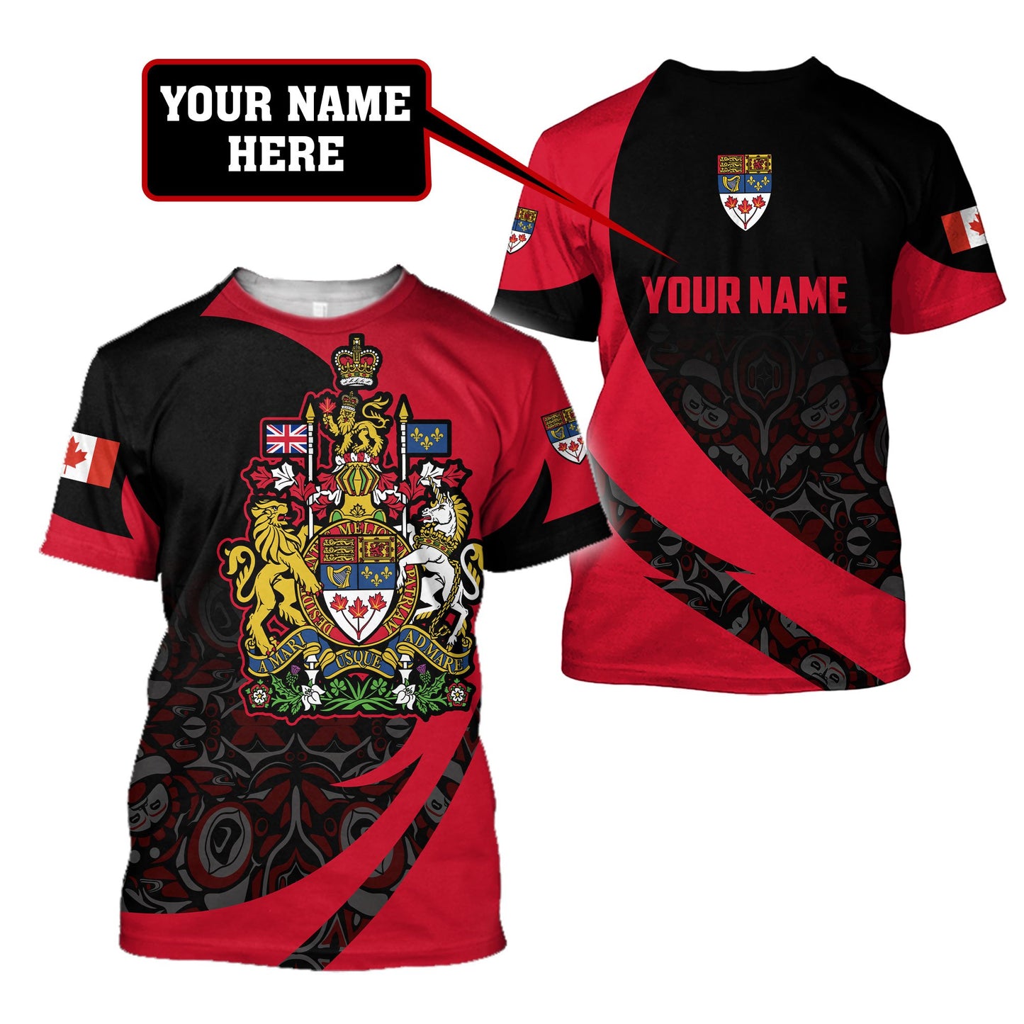 Personalized Name XT Canadian Day 3D All Over Printed Shirts AM26032106