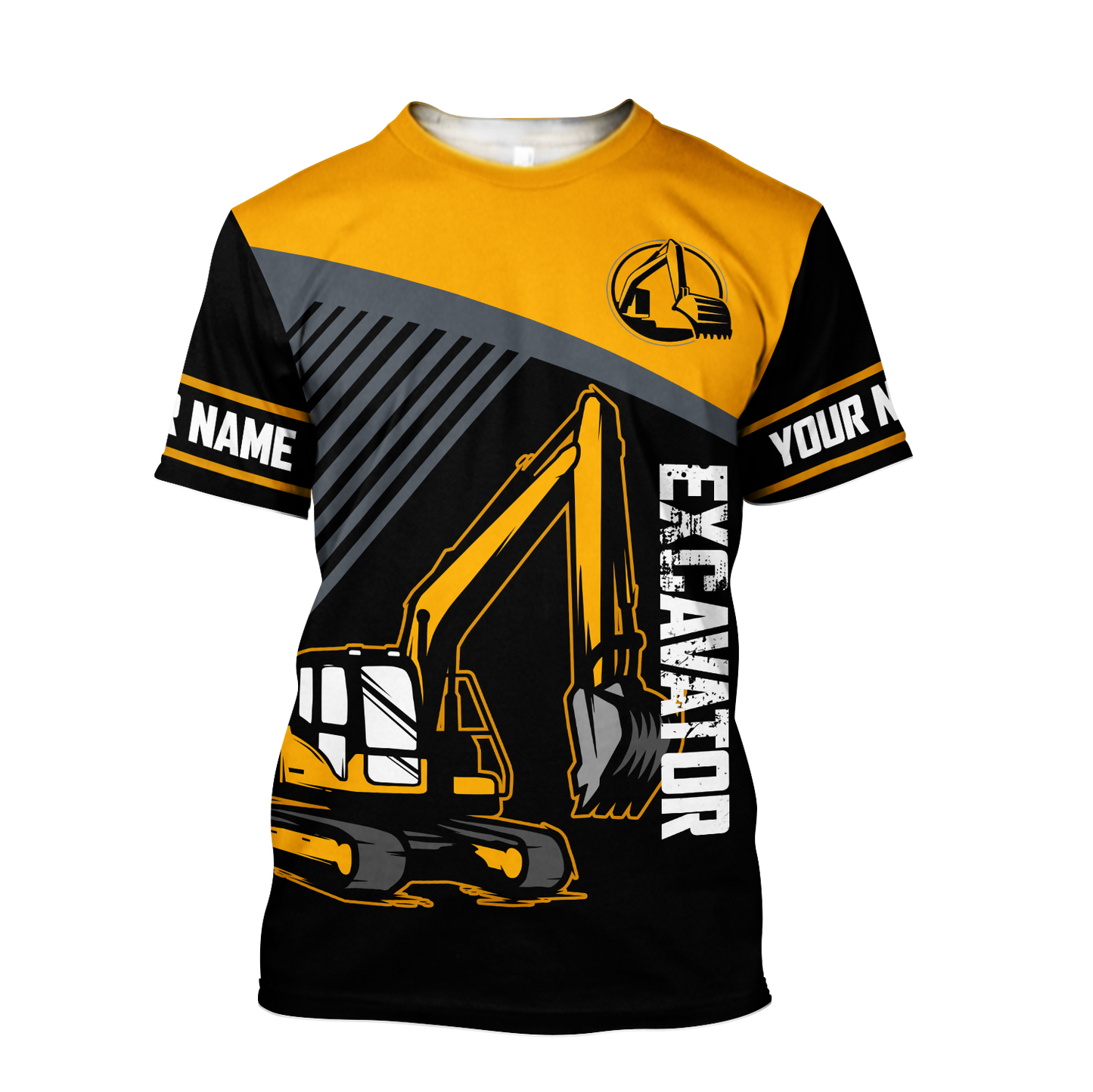 Custom Name XT Excavator 3D Printed shirts