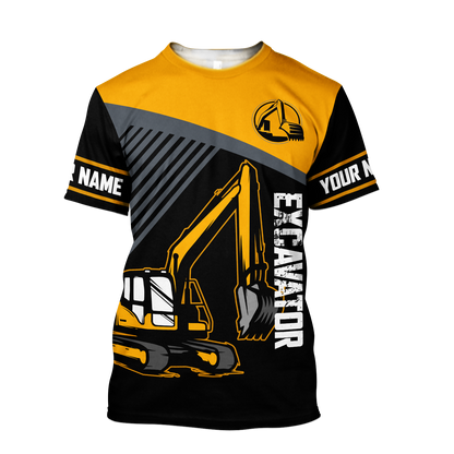 Custom Name XT Excavator 3D Printed shirts