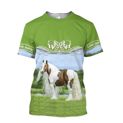 Premium Love Horse 3D All Over Printed Unisex Shirts VP06032102