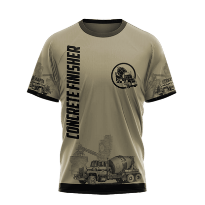 Legend Concrete Finisher 3D printed shirts