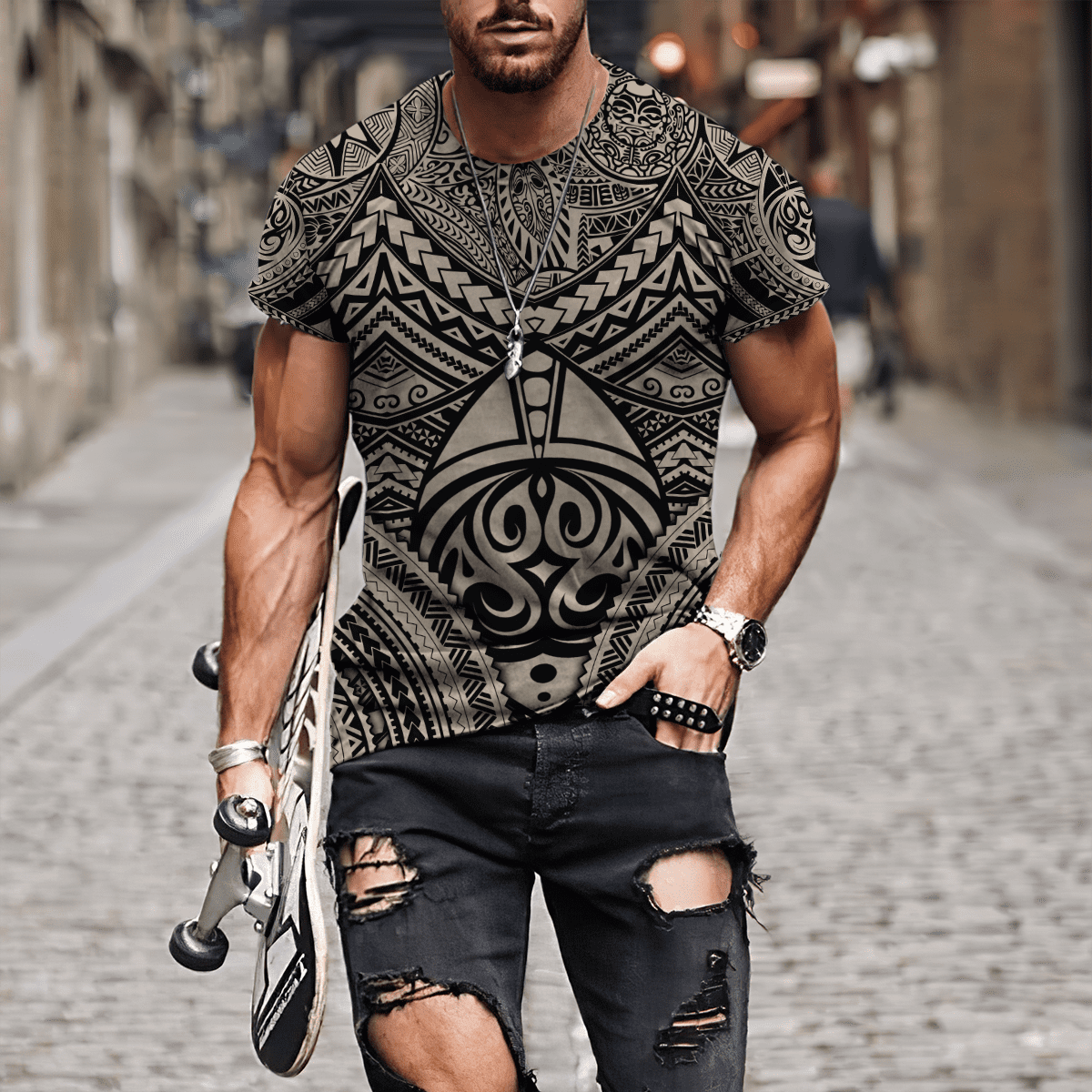 Samoa Tattoos Hoodie 3d all over printed shirt and short for man and women