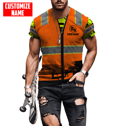 Concrete Finisher Not for the Weak Custom name 3D printed shirts