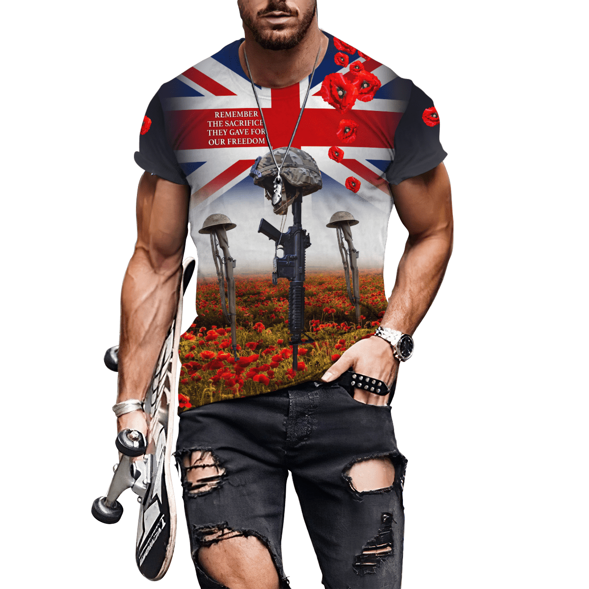 Remembrance Day Lest We Forget 3D All Over Printed Unisex Shirts