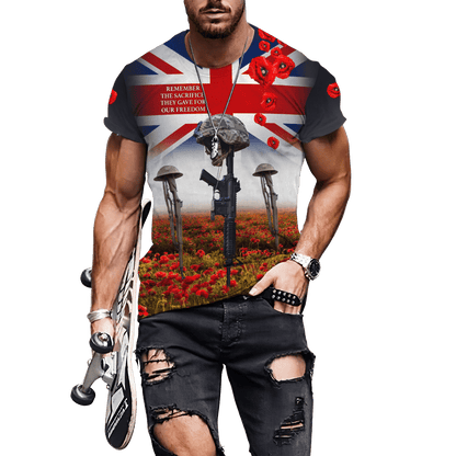 Remembrance Day Lest We Forget 3D All Over Printed Unisex Shirts