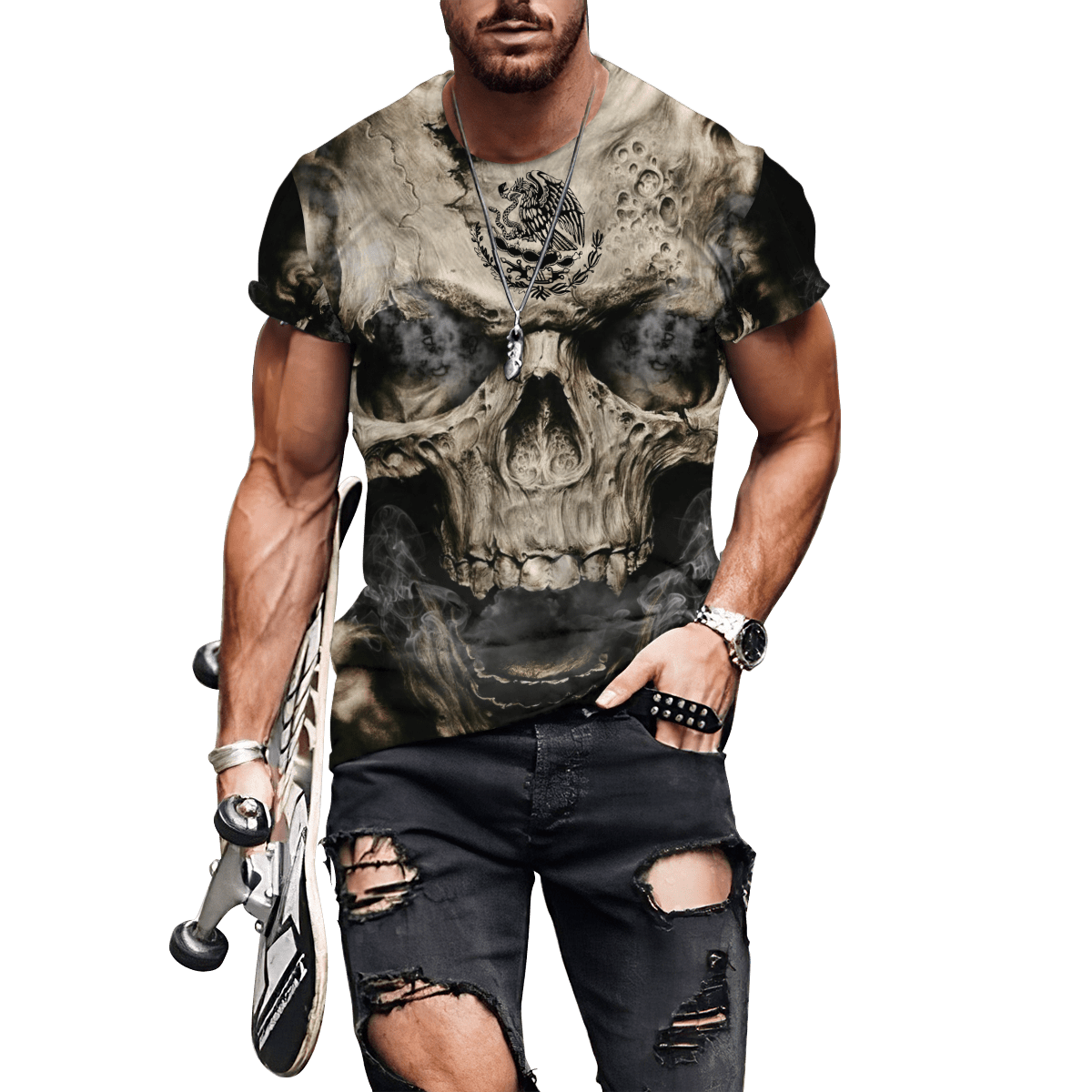 Mexican Skull 3D All Over Printed Unisex Hoodie