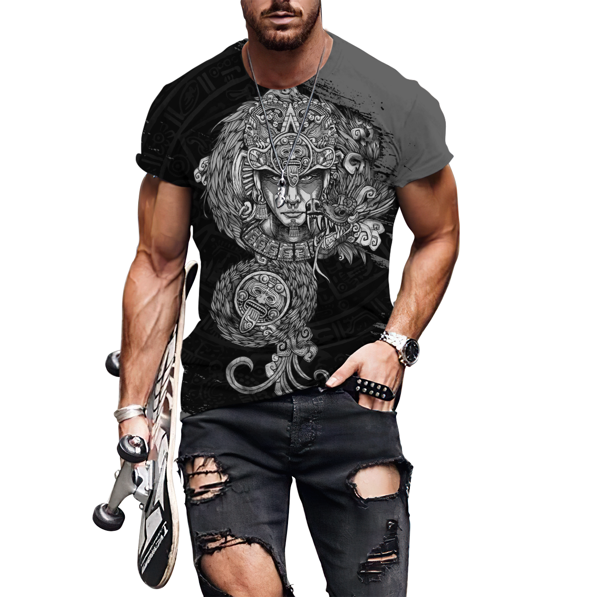 Aztec 3D All Over Printed Unisex Shirts