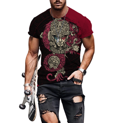 Aztec Warrior 3D All Over Printed Unisex Hoodie no2