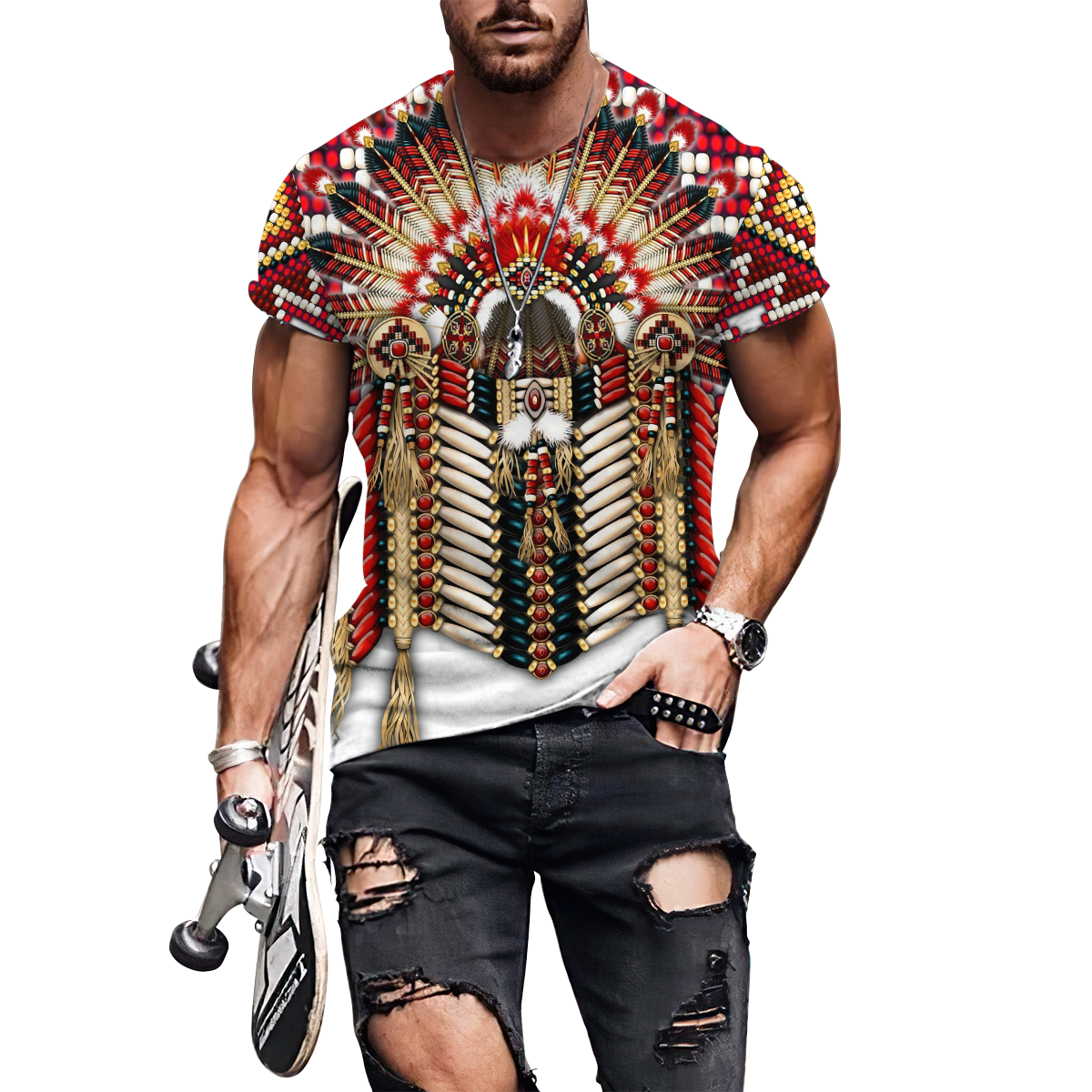 Native American 3D All Over Printed Unisex Shirts