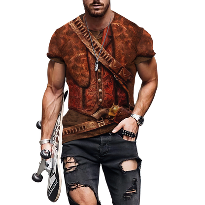 Cowboy Cosplay 3D All Over Printed Combo T-Shirt BoardShorts