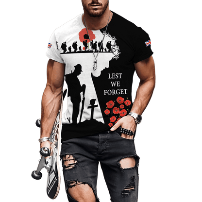 Remembrance Day Lest We Forget 3D All Over Printed Unisex Shirts
