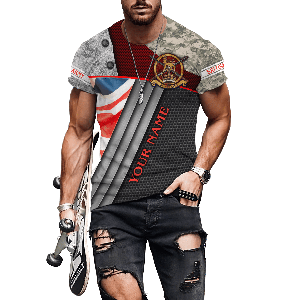 British Army 3D All Over Printed Unisex Shirts