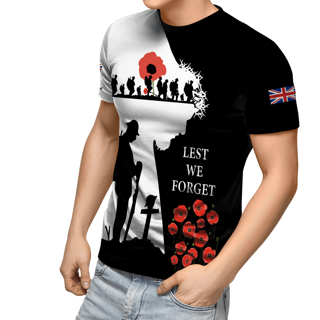 Remembrance Day Lest We Forget 3D All Over Printed Unisex Shirts