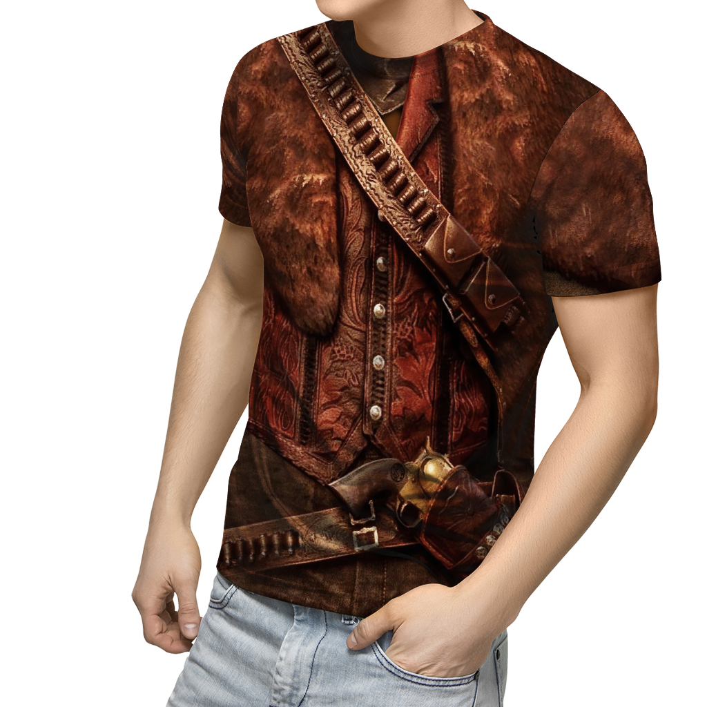 Cowboy Cosplay 3D All Over Printed Combo T-Shirt BoardShorts