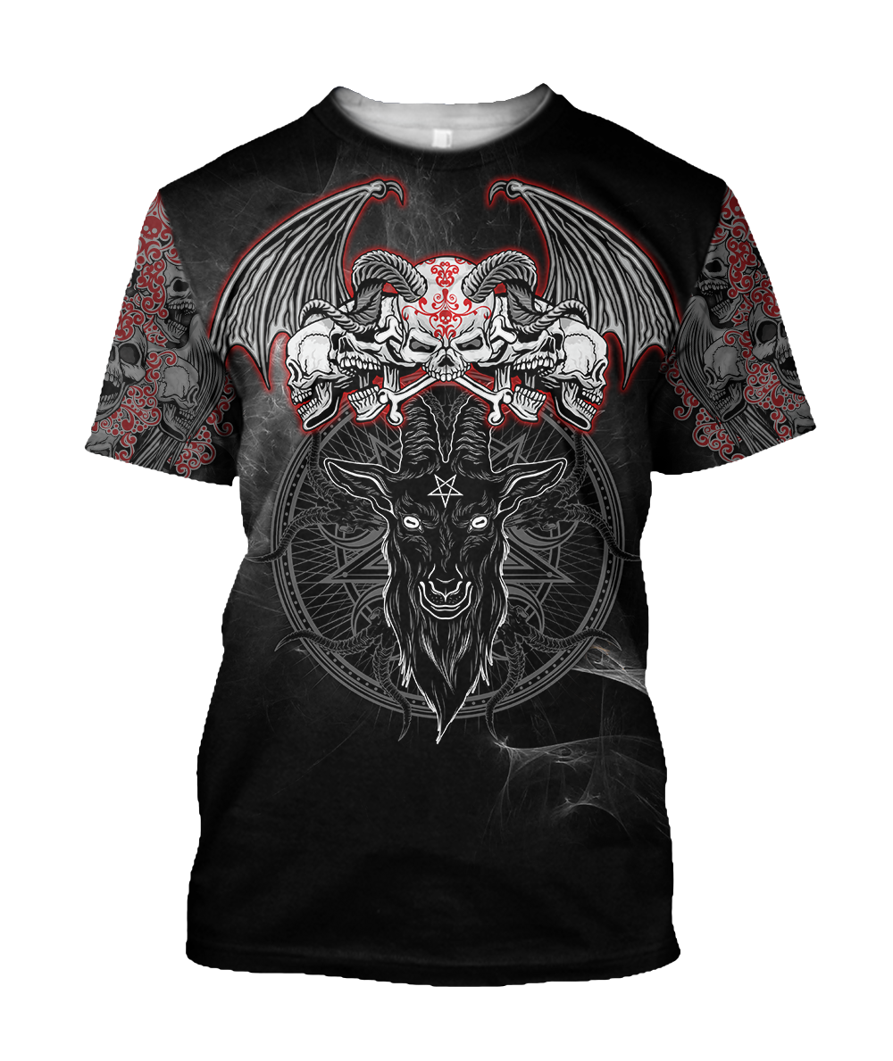 Satanic Skull Symbols Hoodie For Men And Women JJ07022102
