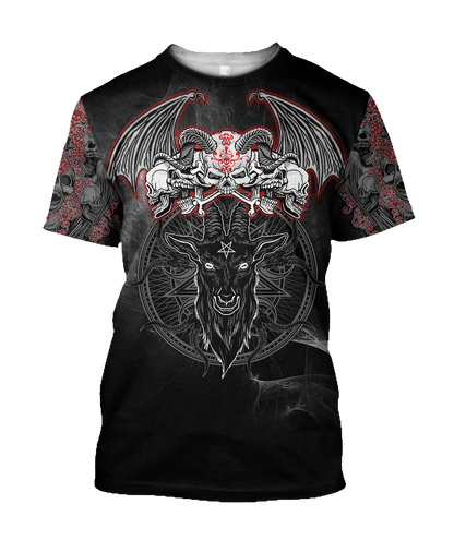 Satanic Skull Symbols Hoodie For Men And Women JJ07022102