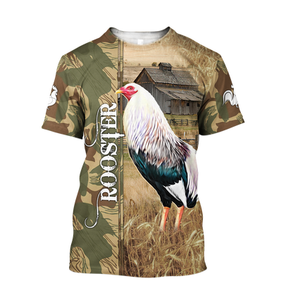 Premium Rooster 3D Printed Unisex Shirts