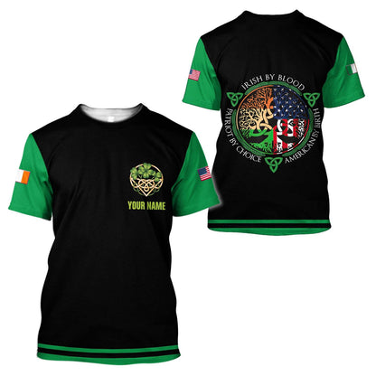 3D All Over Printed Irish  St Patrick Day  Unisex Shirts Custom Name XT