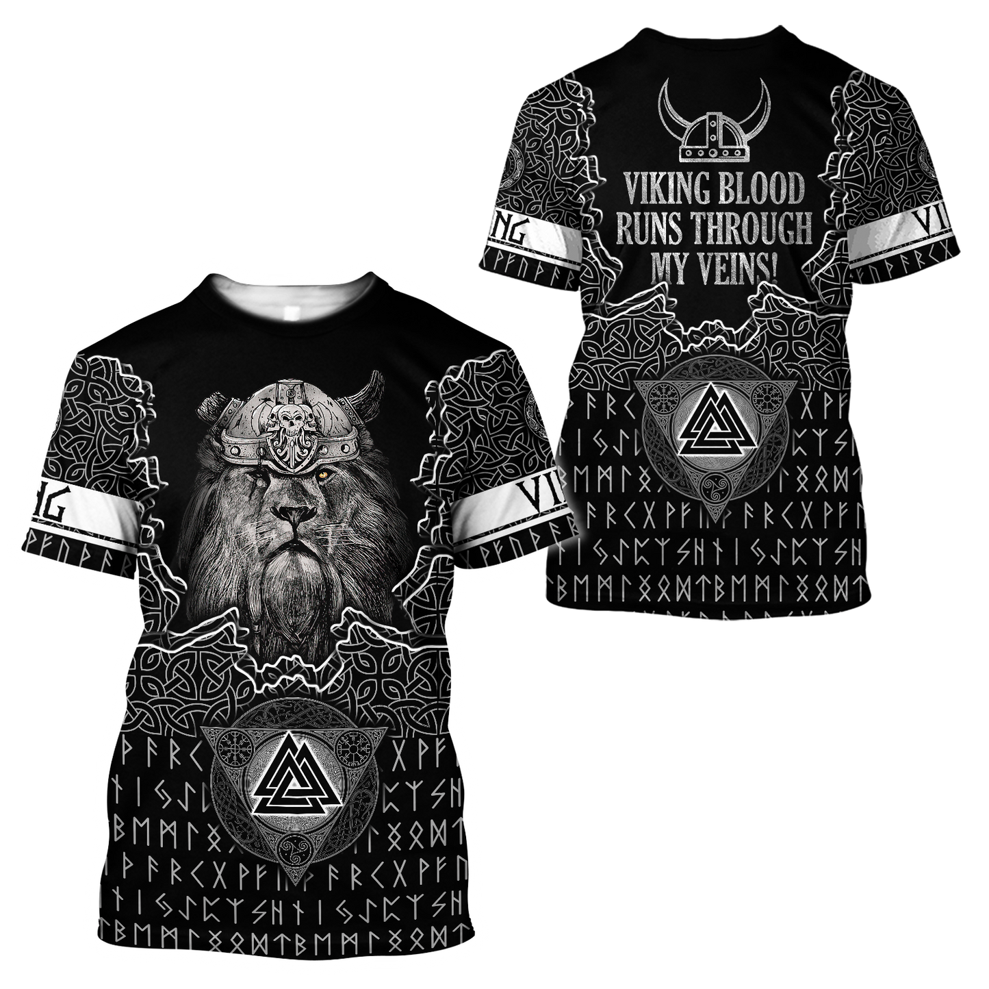 Lion Viking 3D All Over Printed Unisex Shirt