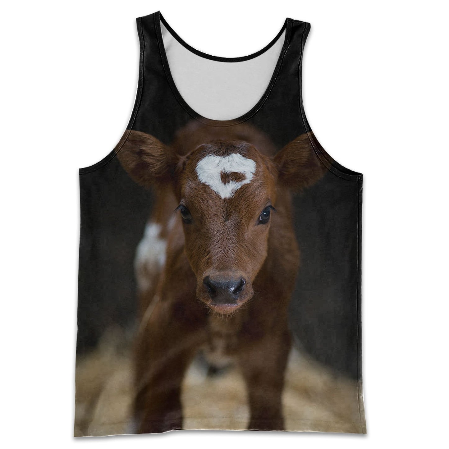 3D All Over Printed Yellow Baby Cow-Apparel-HP Arts-Tank Top-S-Vibe Cosy™