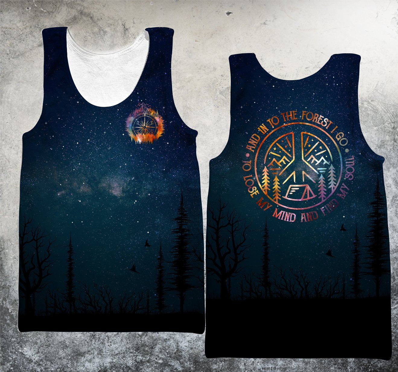 CAMP INTO GALAXY HOODIE HG12820-Apparel-HG-TANKTOP-S-Vibe Cosy™