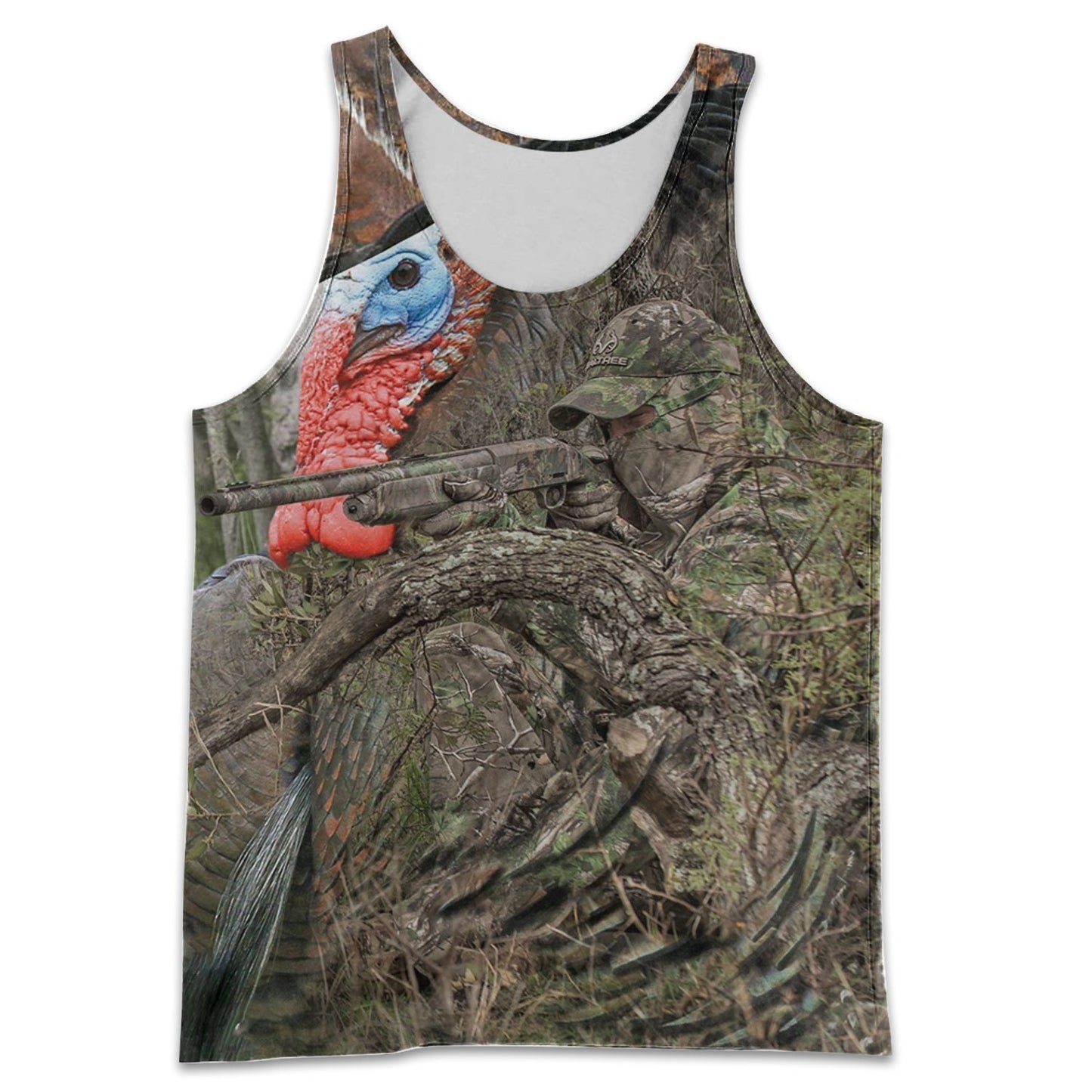 3D Printed Turkey Hunting Art Clothes-Apparel-HP Arts-Tank Top-S-Vibe Cosy™