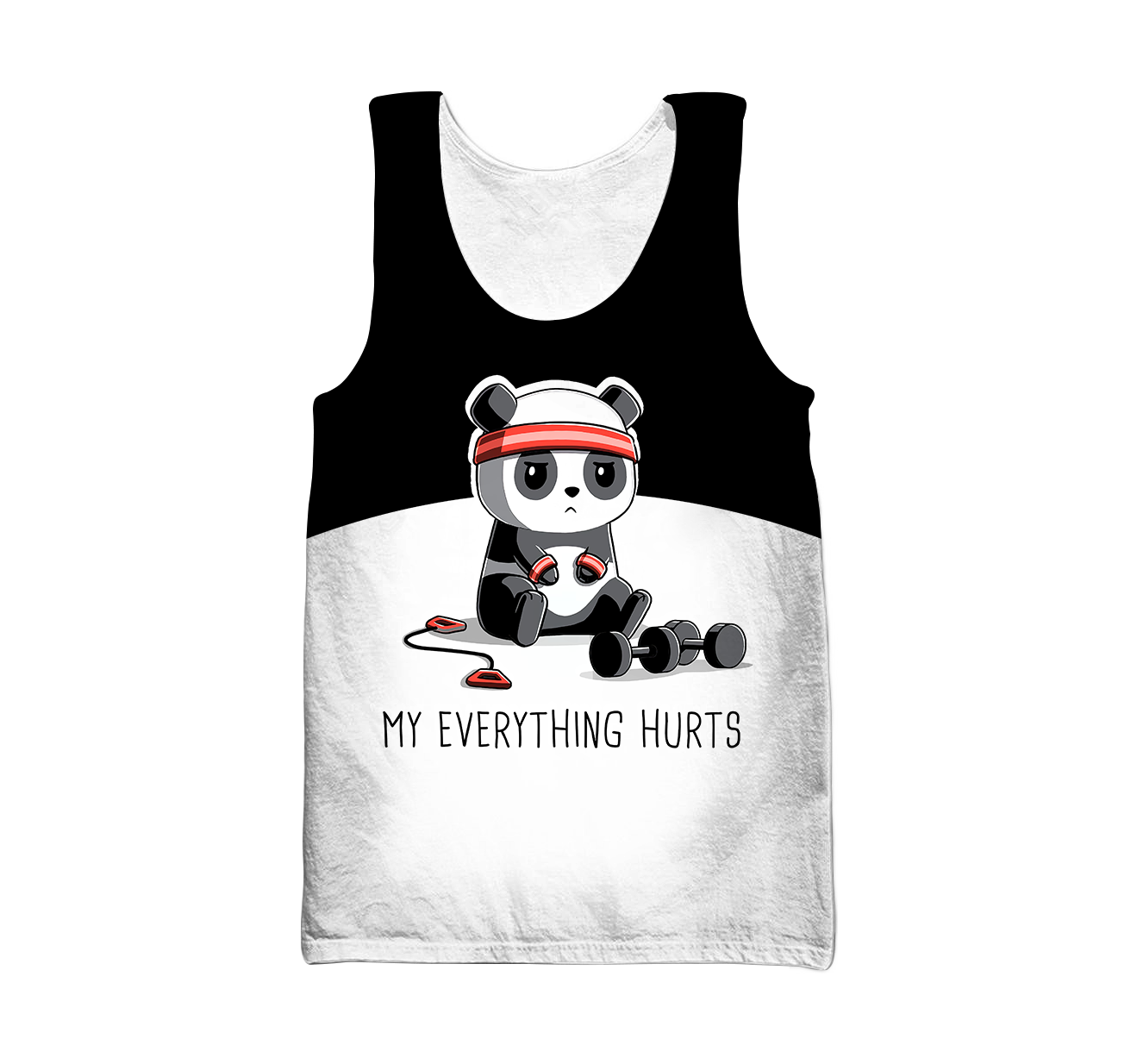 Love Gymmer Panda 3D all over printed shirts for men and women AZ251203 PL-Apparel-PL8386-Tanktop-S-Vibe Cosy™