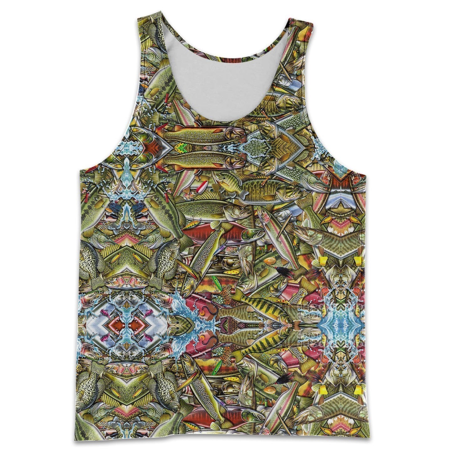 3D All Over Printed Fishing Art Shirts-Apparel-HP Arts-Tank Top-S-Vibe Cosy™