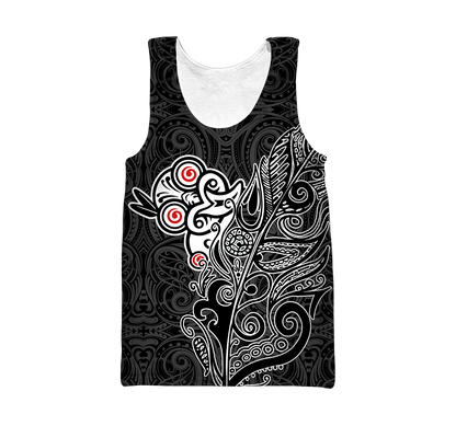 Tiki fern maori hoodie all over printed shirts for men and women AZ301201-Apparel-Huyencass-Tank Top-S-Vibe Cosy™
