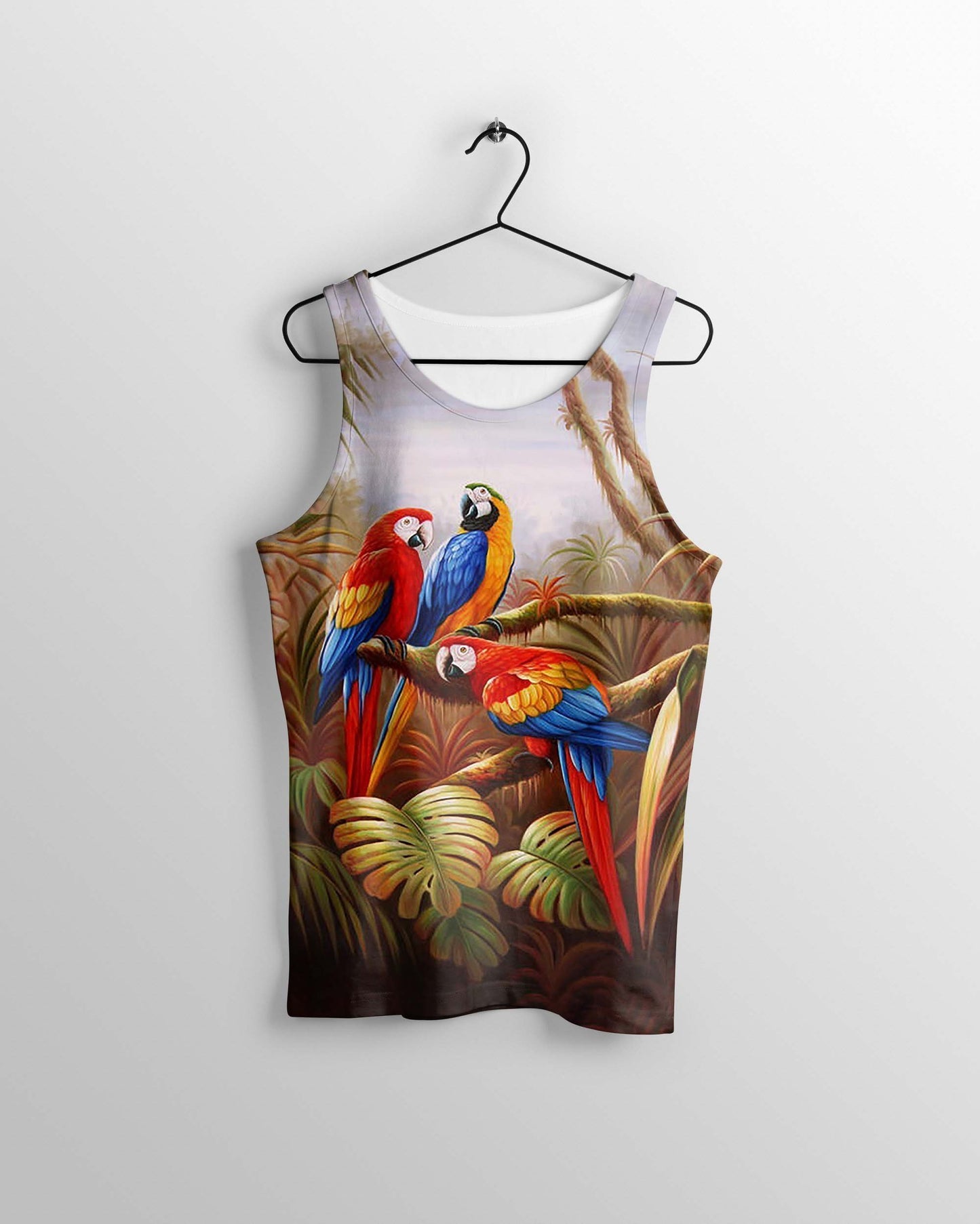 All Over Printed Parrots Shirts H404-Apparel-HbArts-Tank top-S-Vibe Cosy™