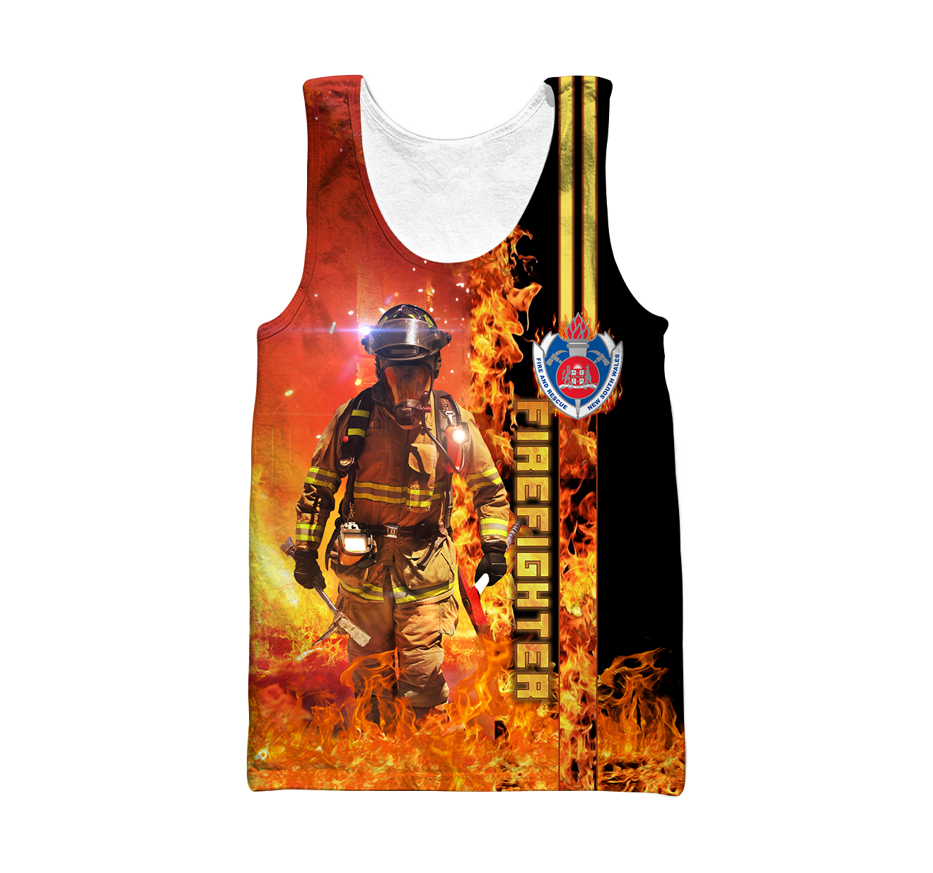 New South Wales Fire Fighter shirt for Men and Women AZ070101-Apparel-NNK-Tank Top-S-Vibe Cosy™
