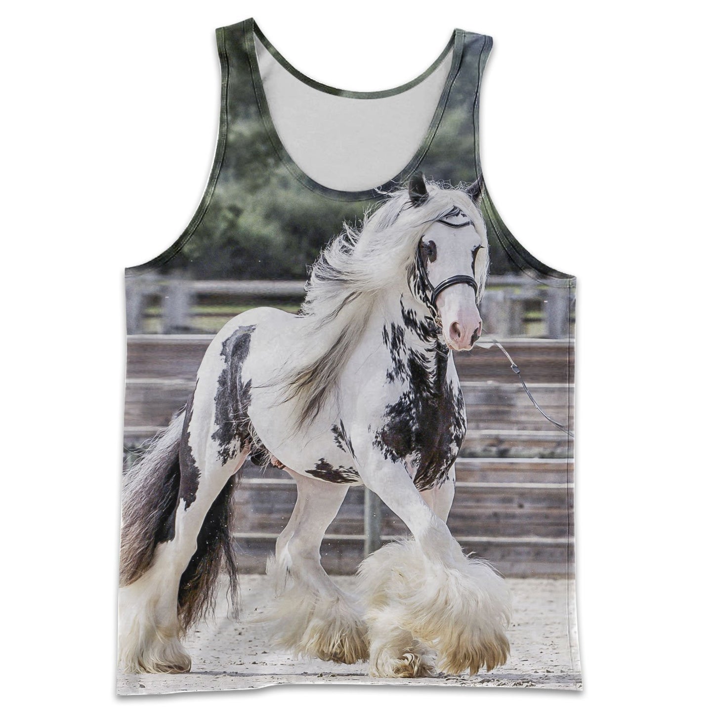 3D All Over Printed Friesian Horse Shirts-Apparel-HP Arts-Tank top-XL-Vibe Cosy™