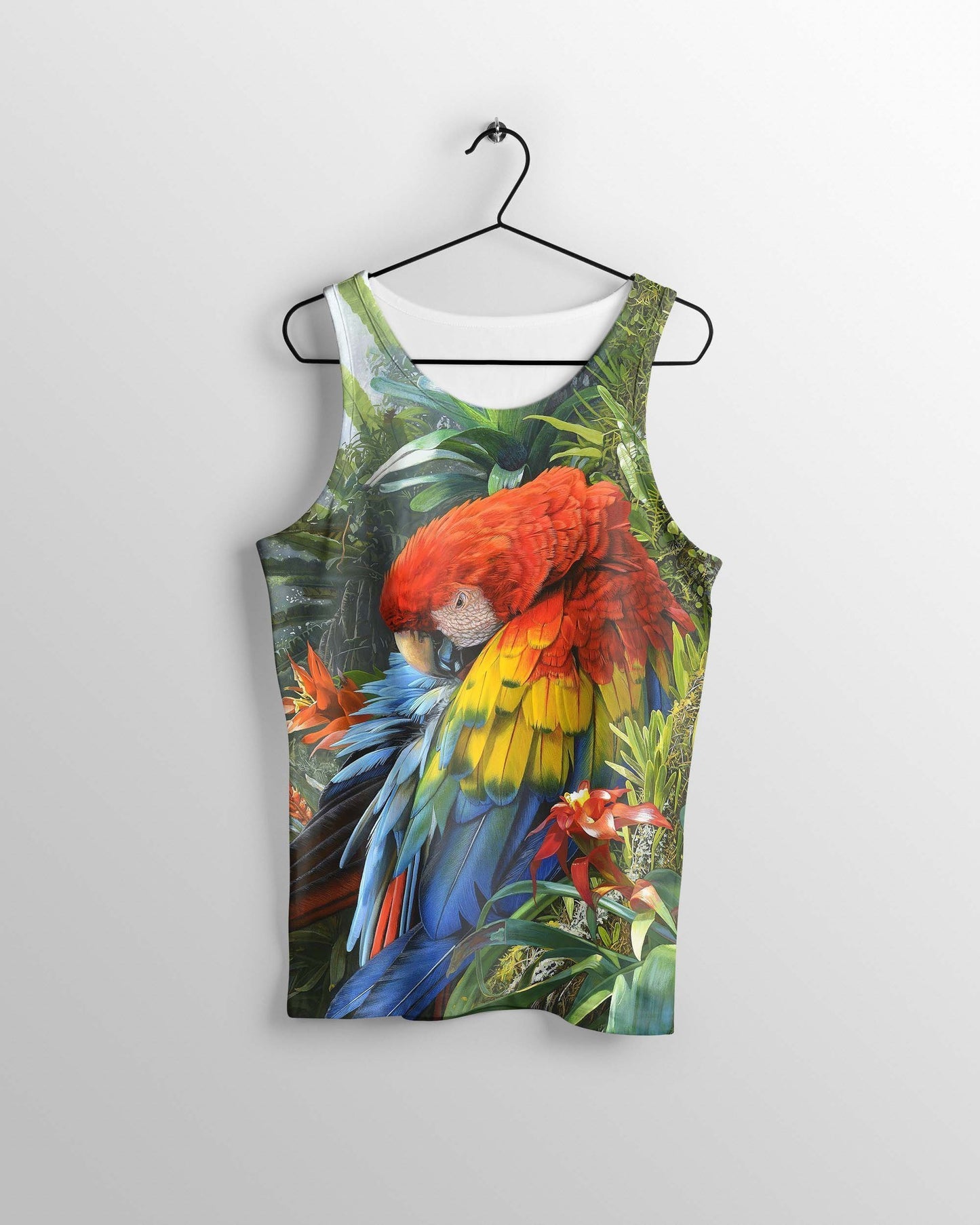 All Over Printed Parrots Shirts H406-Apparel-HbArts-Tank top-S-Vibe Cosy™
