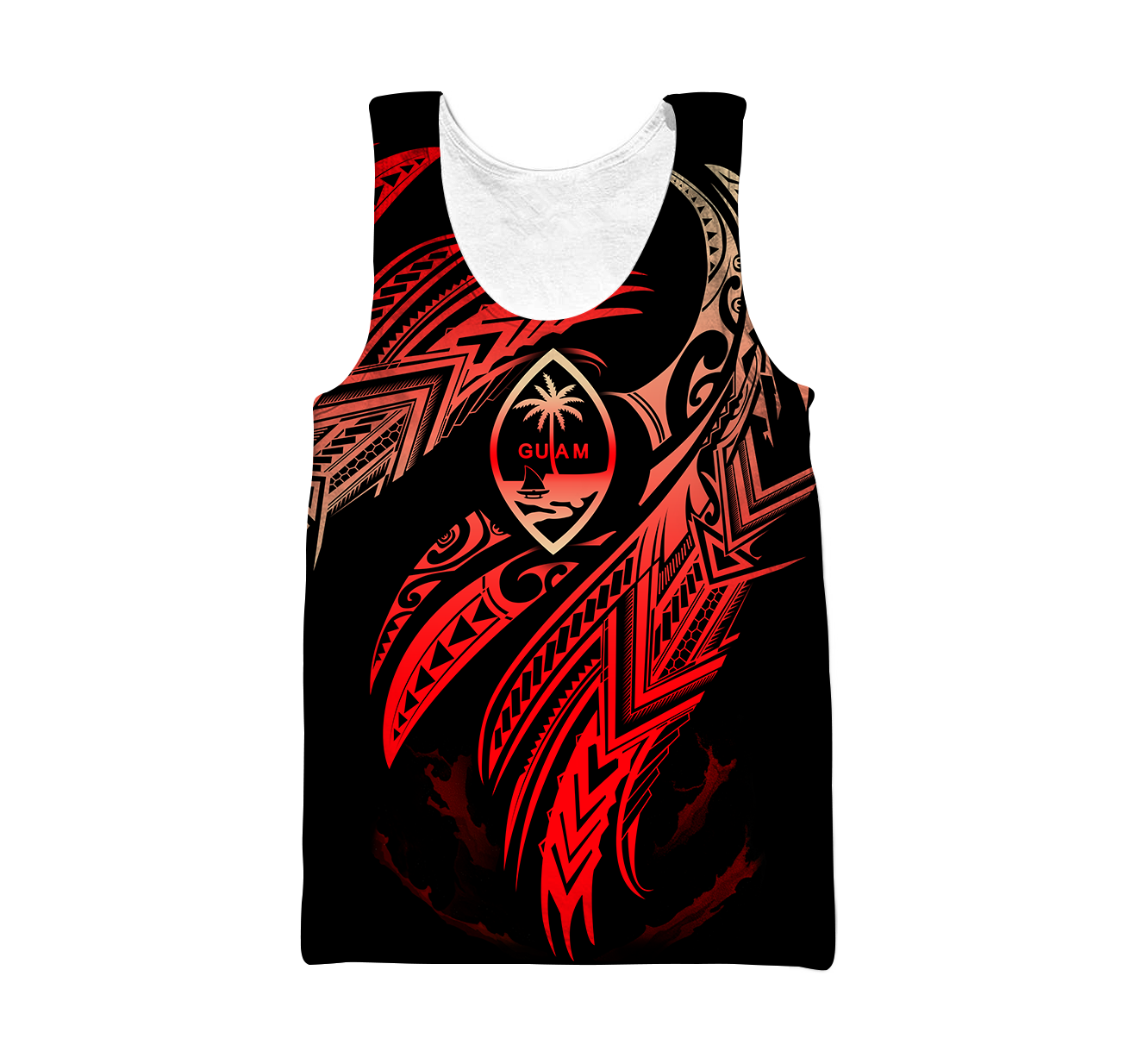 Amazing Guam Polynesian 3D Tattoo Unisex Deluxe Hoodie ML