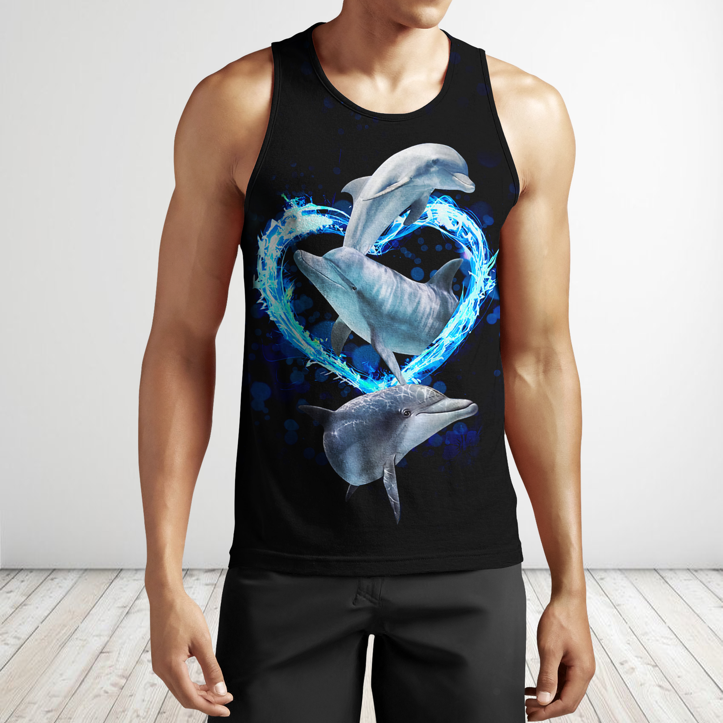 Dolphin 3d hoodie shirt for men and women HG HAC180301-Apparel-HG-Men's tank top-S-Vibe Cosy™