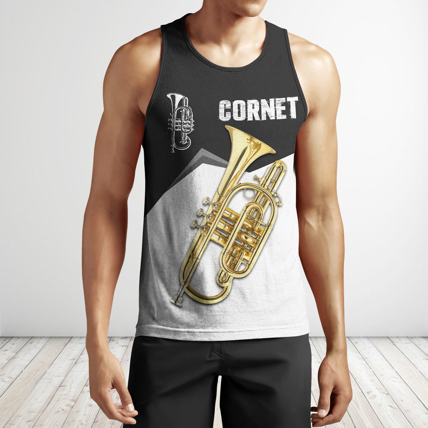 Cornet music 3d hoodie shirt for men and women HG HAC260202-Apparel-HG-Men's tank top-S-Vibe Cosy™