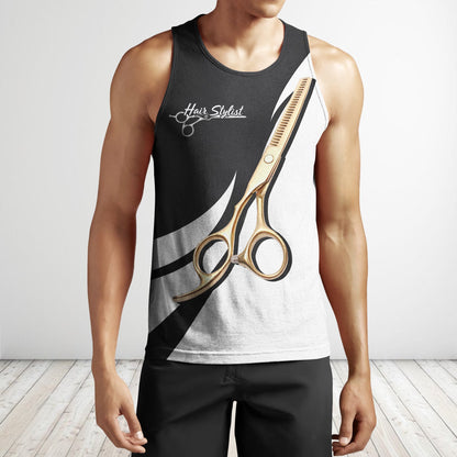 Hair stylist 3d hoodie shirt for men and women HG HAC140202-Apparel-HG-Men's tank top-S-Vibe Cosy™