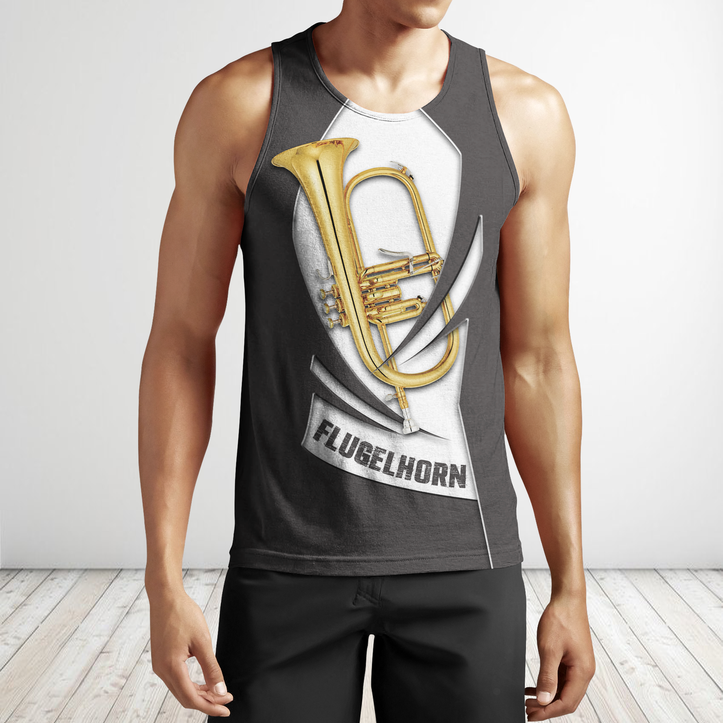Flugelhorn music 3d hoodie shirt for men and women HG HAC260203-Apparel-HG-Men's tank top-S-Vibe Cosy™