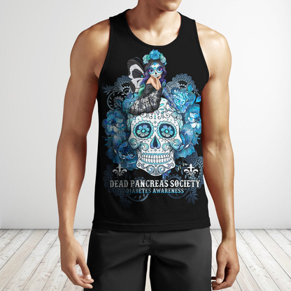 Diabetes 3d hoodie shirt for men and women HG HAC210301-Apparel-HG-Men's tank top-S-Vibe Cosy™