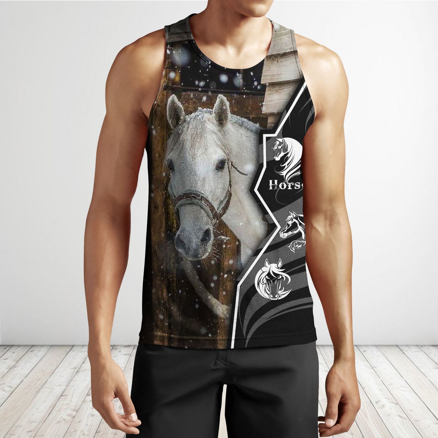 Beautiful Horse 3D All Over Printed shirt for Men and Women Pi040102-Apparel-MP-Tank Top-S-Vibe Cosy™