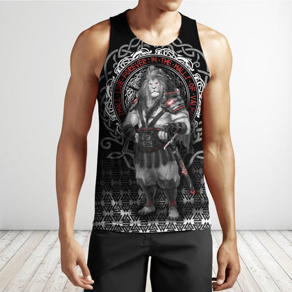 The Lion Warrior Tattoo 3D All Over Print Hoodie