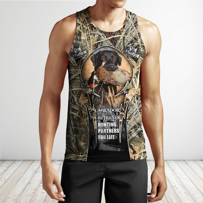 Hunting Labrador 3D Over Printed Unisex Deluxe Hoodie ML