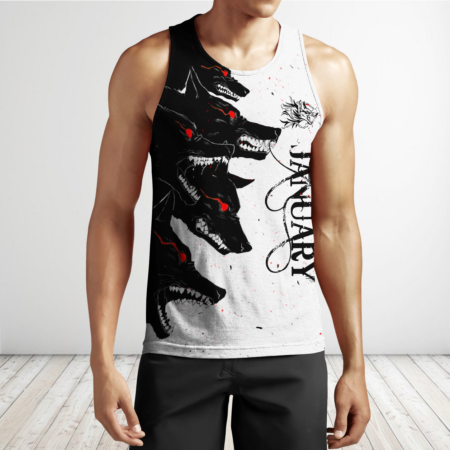 The Dark Wolf January 3D All Over Printed Unisex Deluxe Hoodie ML