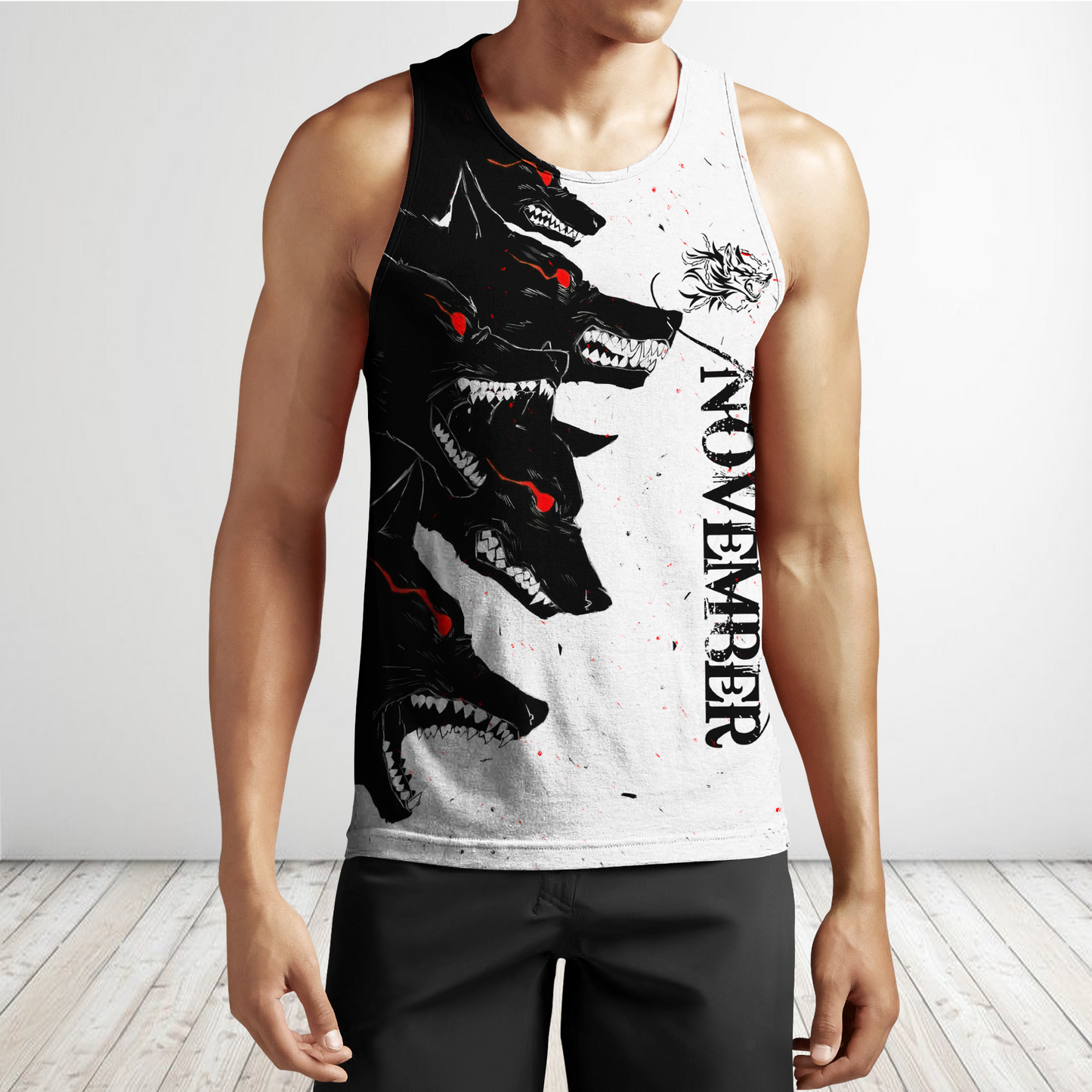 The Dark Wolf November 3D All Over Printed Unisex Deluxe Hoodie ML