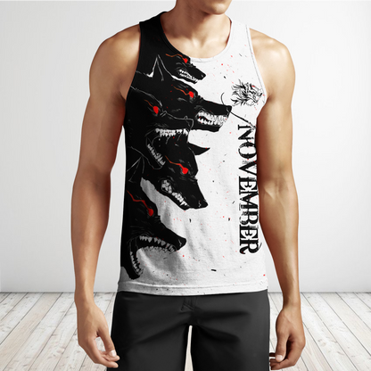 The Dark Wolf November 3D All Over Printed Unisex Deluxe Hoodie ML