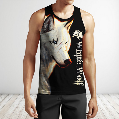 White Wolf 3D All Over Printed Hoodie For Men and Women MH0110202