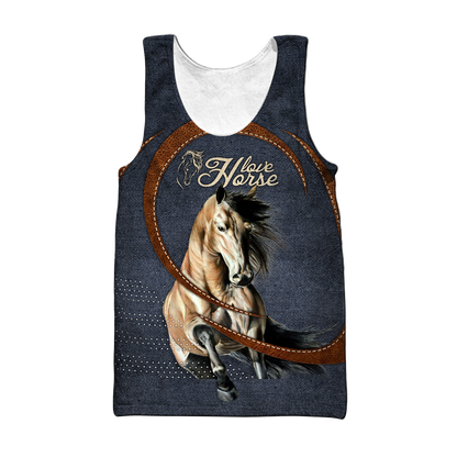Love Horse 3D All Over Printed Unisex Shirts Pi112042