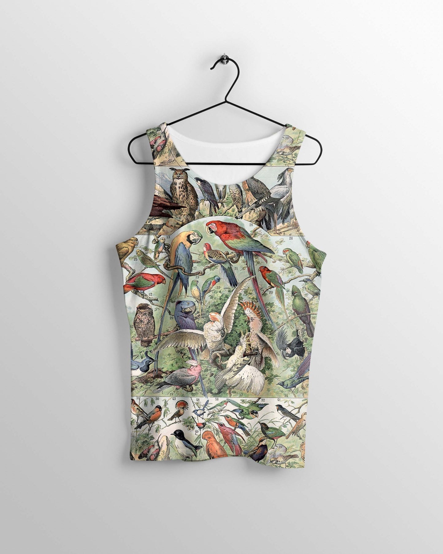 All Over Printed Parrots Shirts H394-Apparel-HbArts-Tank top-S-Vibe Cosy™