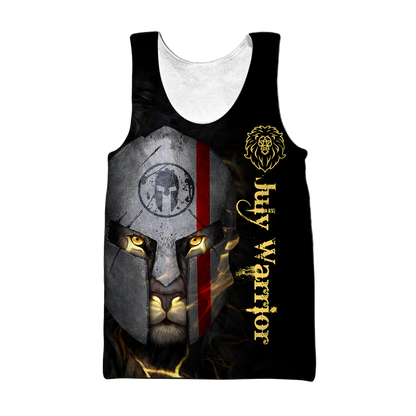 July Spartan Lion Warrior 3D All Over Printed Unisex Shirts