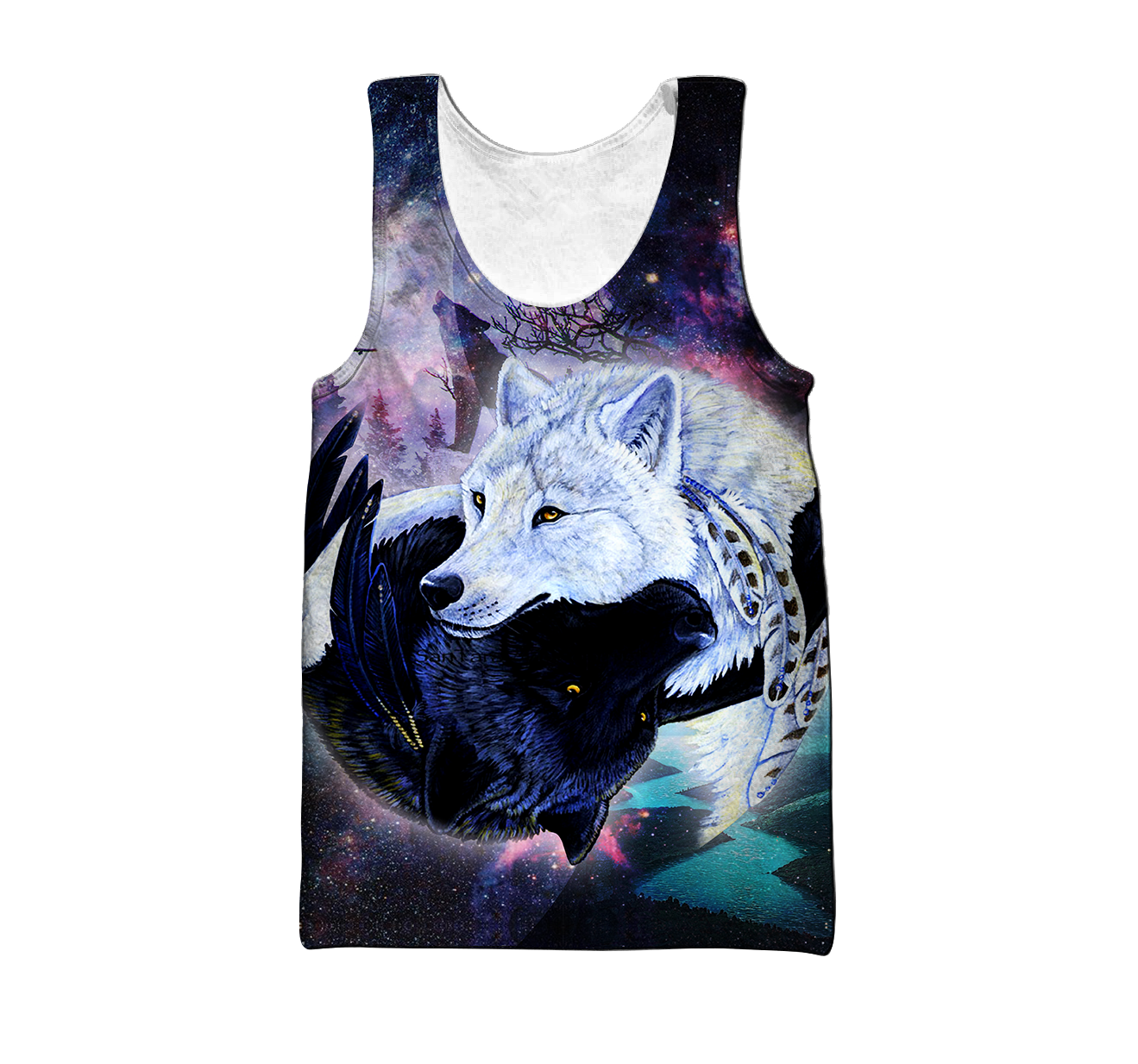 3D Black and White Wolf Unisex Shirts DA13102003
